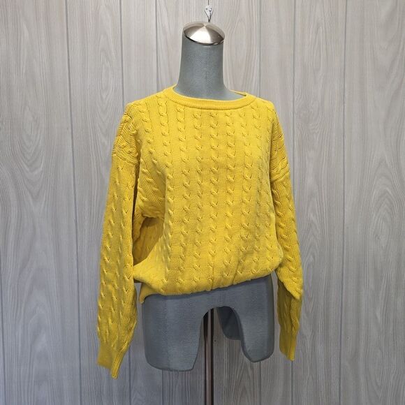 United Colors of Benetton | 100% Cotton Cable Knit Sweater - Picture 1 of 9